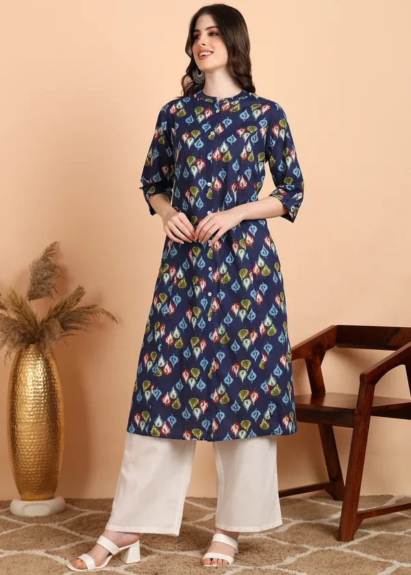Blue_Printed_Straight_Kurta_For_Women