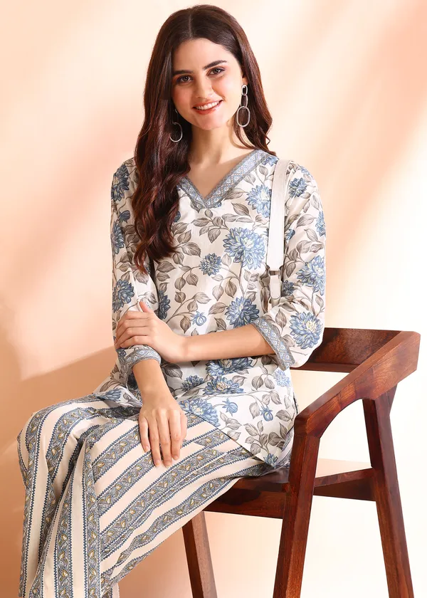 Blue_Floral_&_Stripe_Co-ord_Set_For_Women