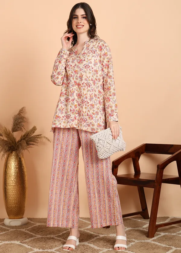 Boho-Chic_Warm_Tone_Floral_&_Stripe_Co-ord_Set_For_Women