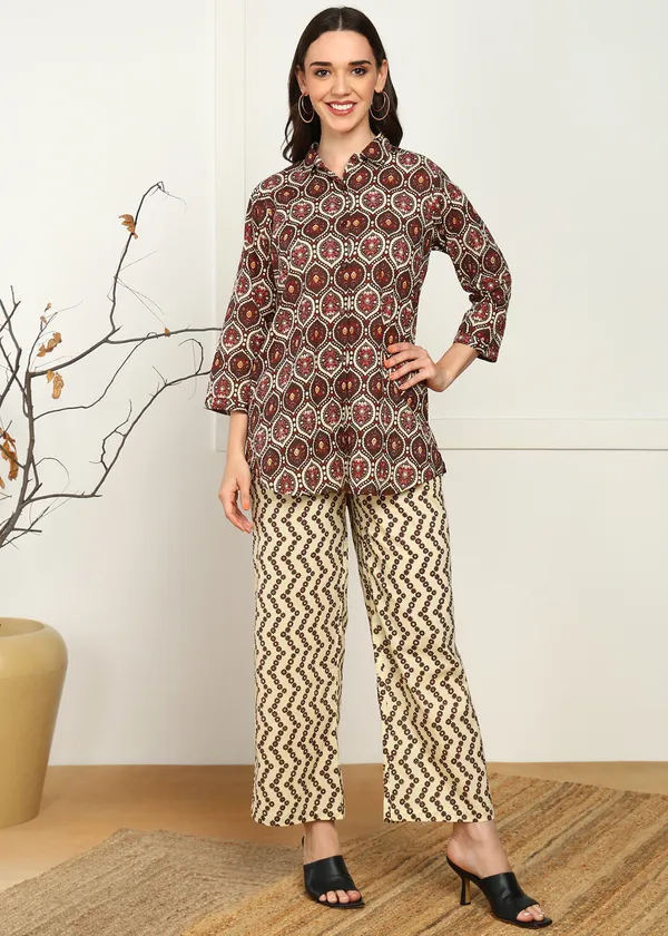 Bown_And_Off_White_Printed_Wide_Leg_Palazzo_Pants_For_Women