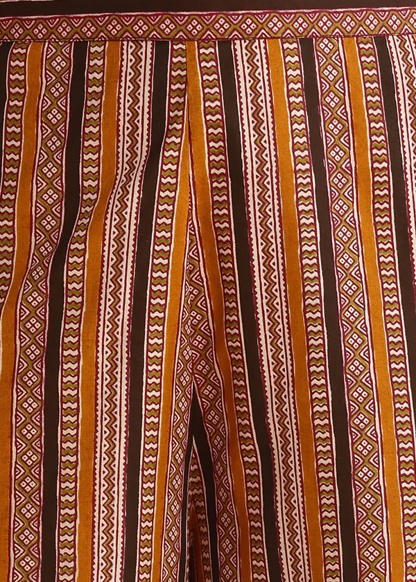 Mustard_Brown_Traditional_Printed_Kurta_And_Palazzo_Set_For_Women