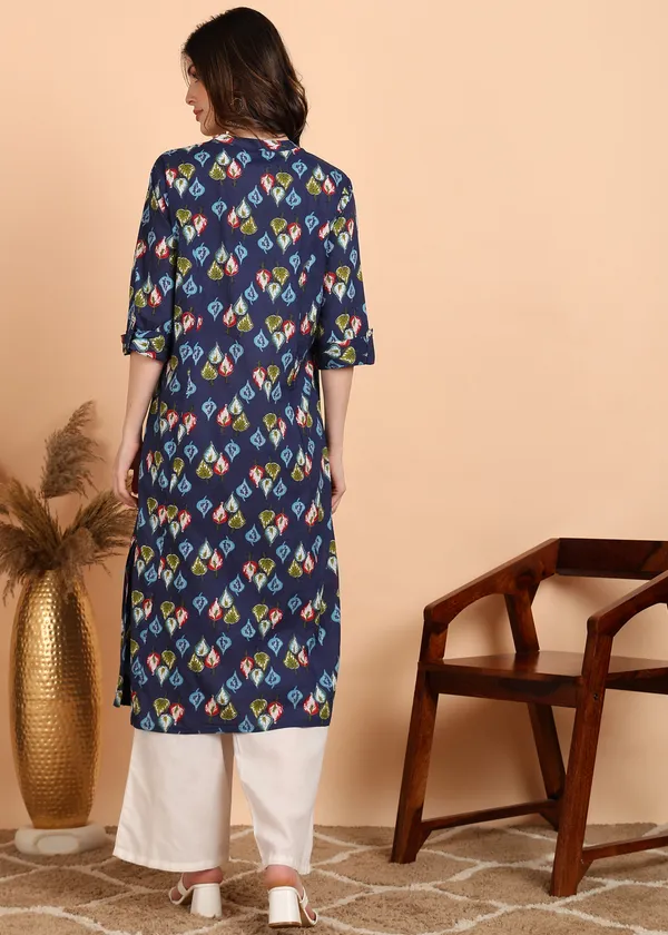 Blue_Printed_Straight_Kurta_For_Women