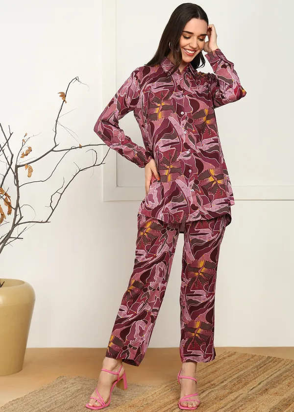 Mauve_Abstract_Floral_Printed_cord_set_For_Women