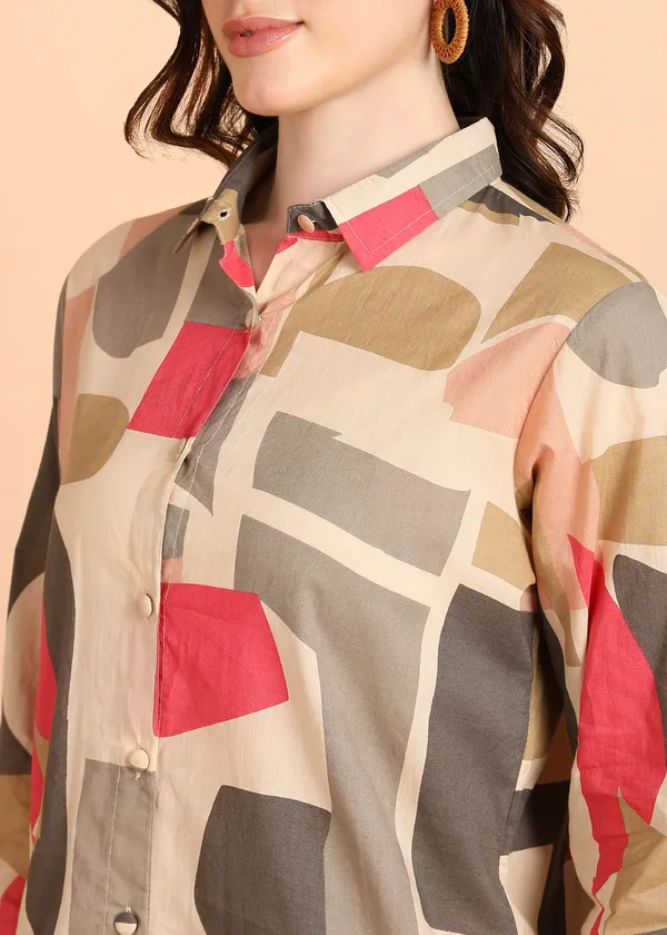 Multicolour_Abstract_Geometric_Print_Co_Ord_Set_Shirt_And_Palazzo_Set_For_Women