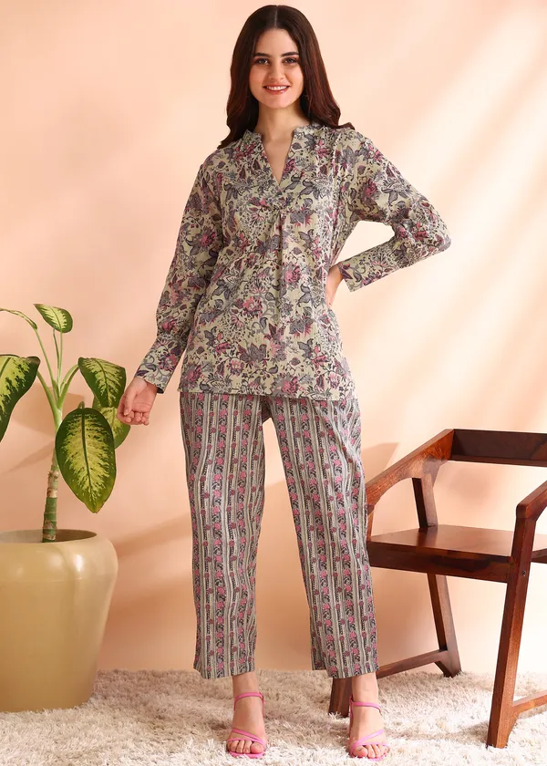 Multicolour_Floral_Printed_Co_Ord_Set_Ks_Apparel_For_Women