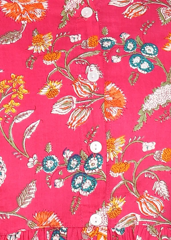 Pink_Floral_Printed_Co_Ord_Set_With_Tunic_Top_And_Pants_For_Women