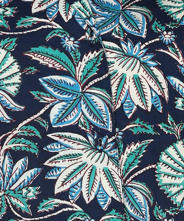 Blue_And_Black_Floral_Print_Night_Suit_Set_For_Women