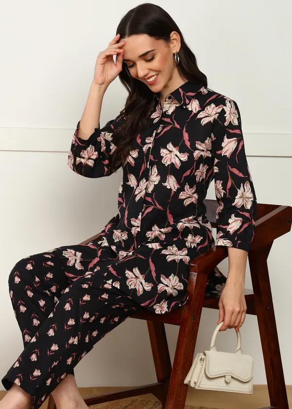 Black_Floral_Print_Co_Ord_Set_For_Women