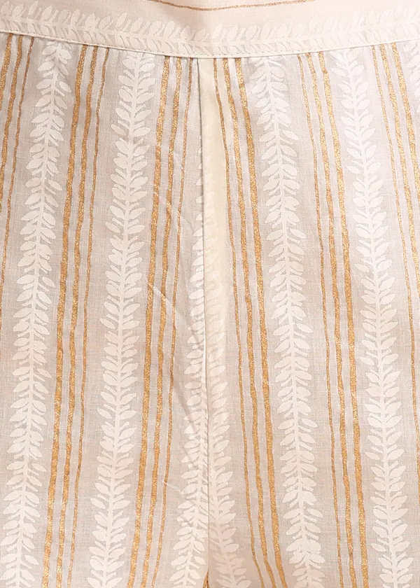 White_And_Pink_Striped_Pure_Cotton_cord_set_For_Women