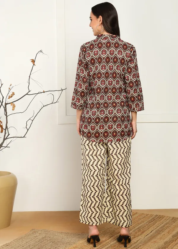 Bown_And_Off_White_Printed_Wide_Leg_Palazzo_Pants_For_Women