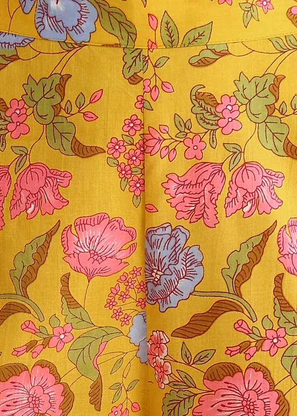 Yellow_Floral_Printed_Cotton_Co_Ord_Set_For_Women