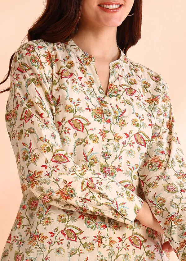 Beige_floral_pure_cotton_cord_set_for_effortless_everyday_elegance.