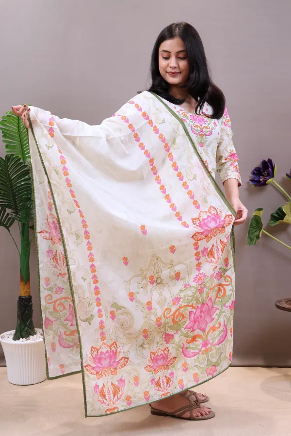 White_And_Pink_Cotton_Straight_Suit_For_Women