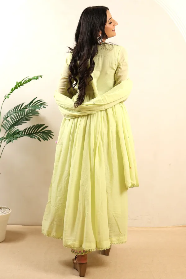 Light_Yellow_Cotton_Naira_Cut_Frock_For_Women