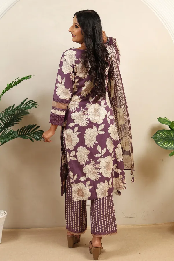 Purple_Cotton_A_Line_Suit_For_Women