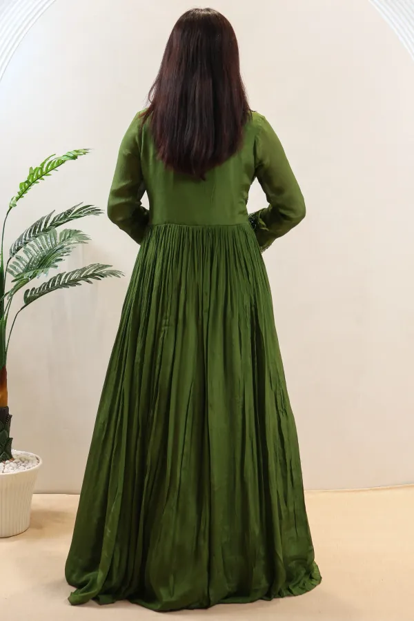 Green_Net_Gown_For_Women