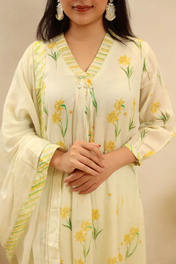Beige_Cotton_Short_Anarkali_For_Women
