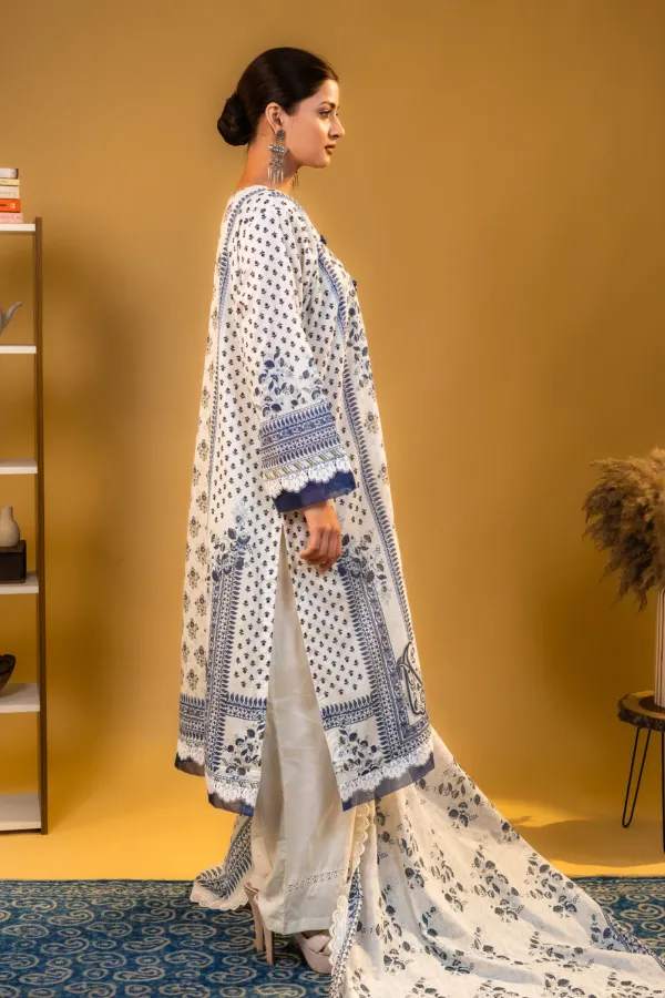 Blue_Lawn_Cotton_Daily_wear_Suit_Printed_with_Lace_Work