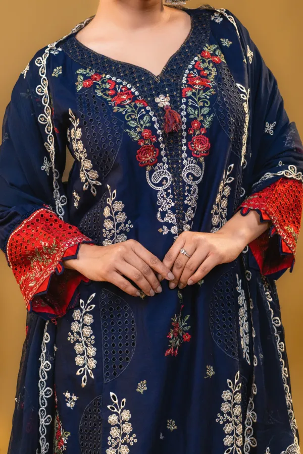 Blue_Embroidered_Straight_Suit_with_Cutwork_Lace_Work