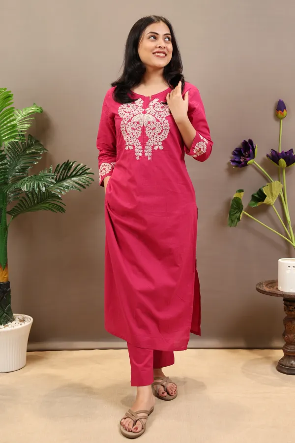Pink_Cotton_Straight_Suit_For_Women