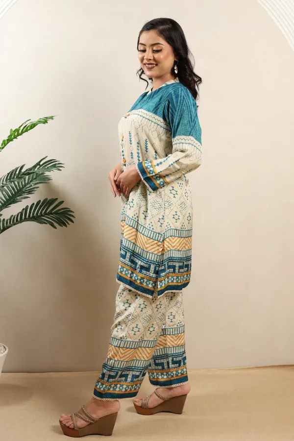Blue_And_White_Muslin_Co-Ord_Set_For_Women