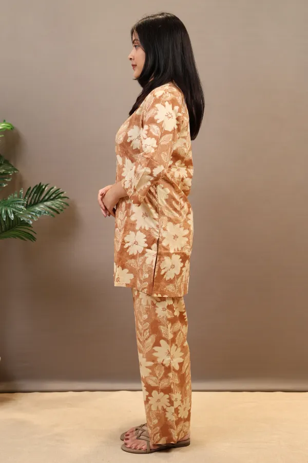 Light_Brown_Cotton_Co-Ord_Set_For_Women