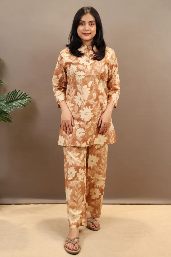 Light_Brown_Cotton_Co-Ord_Set_For_Women
