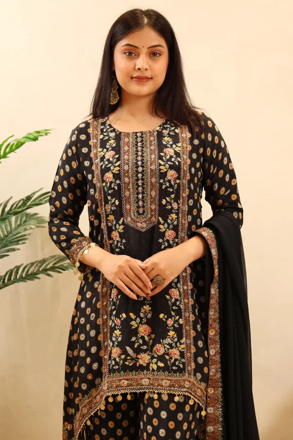 Black_Muslin_Kaftan_Suit_For_Women