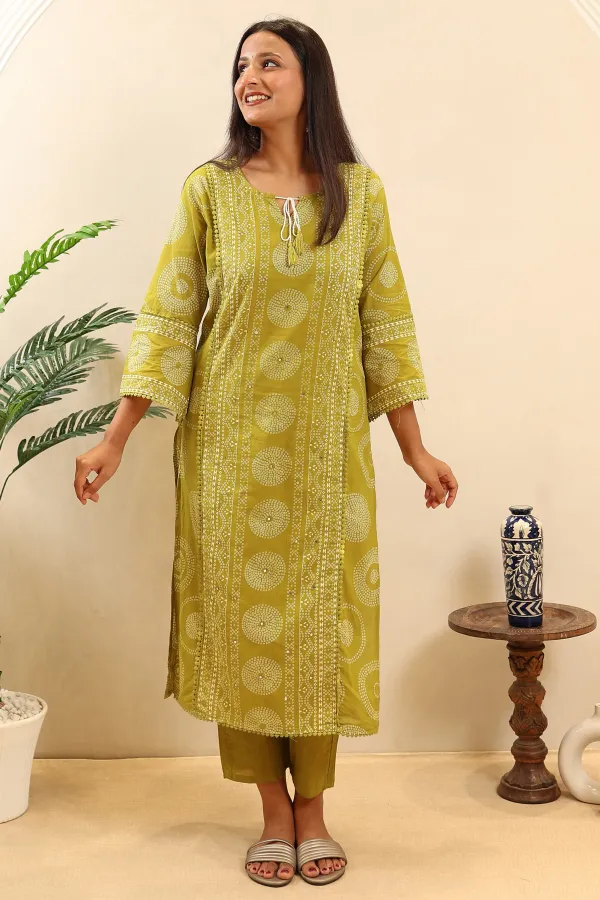 Green_Cotton_Straight_Suit_For_Women
