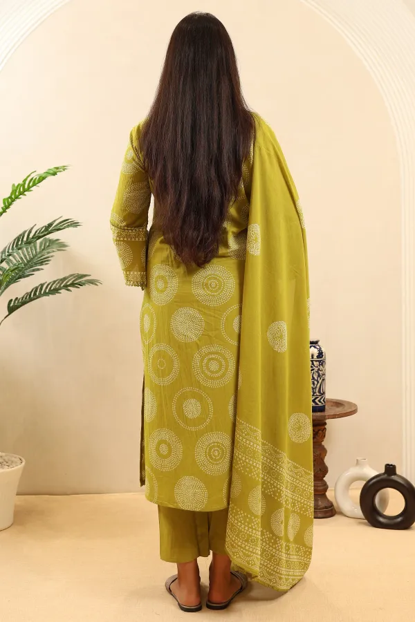 Green_Cotton_Straight_Suit_For_Women