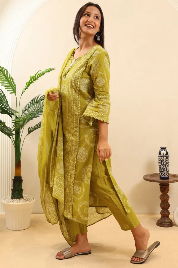 Green_Cotton_Straight_Suit_For_Women
