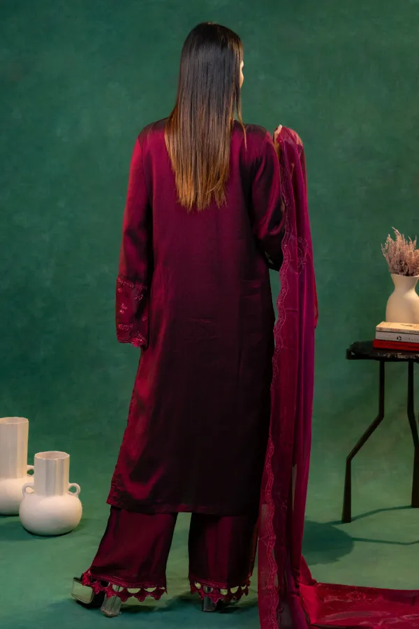 Wine_Straight_Party_Wear_Suit_with_Sequines_and_Cutwork