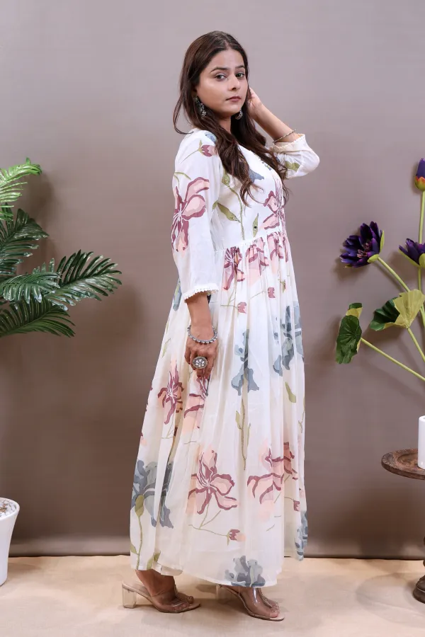 Printed_Anarkali_Frock_With_Cotton_Dupatta
