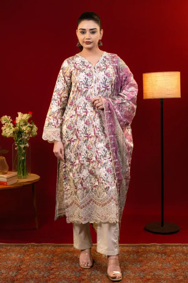 Yellow_Lawn_Cotton_Daily_wear_Suit_Printed_with_Lace_Work