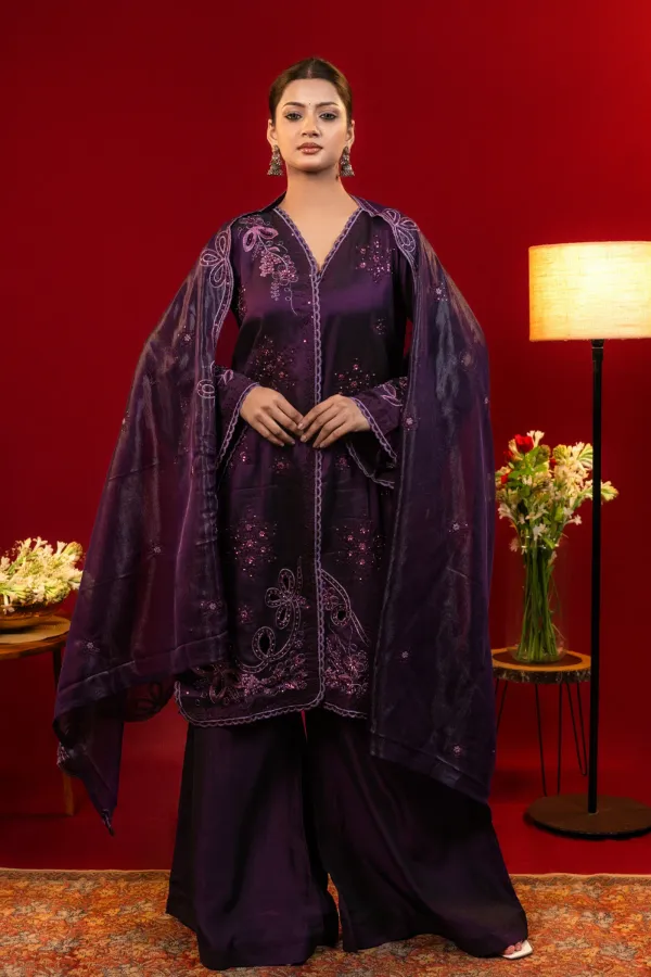 Dark_Purple_Straight_Party_Wear_Suit_with_Sequines_and_Cutwork