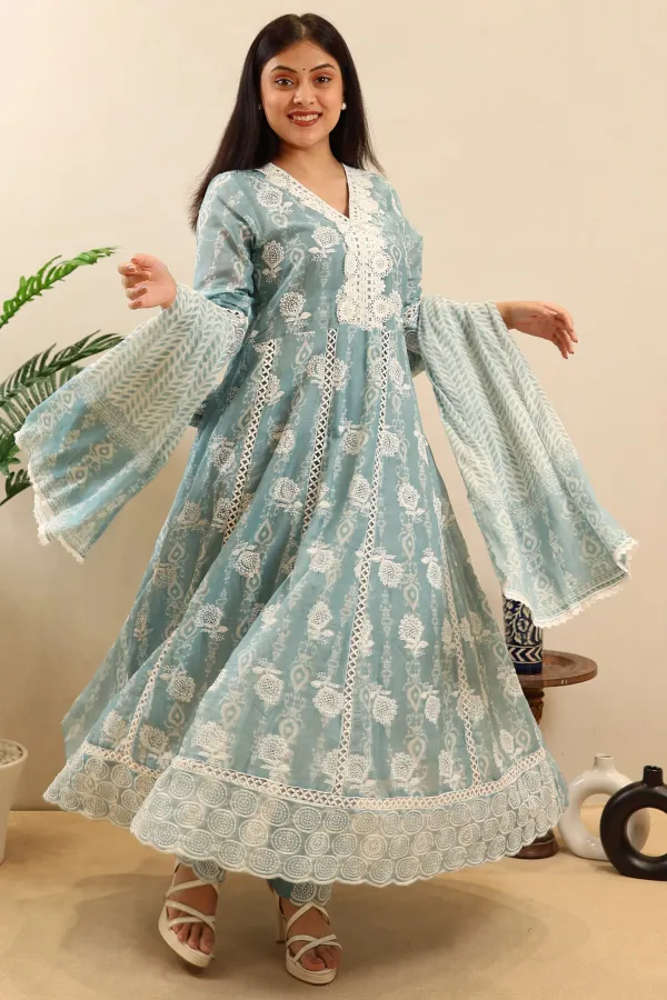 Blue_Cotton_Anarkali_Frock_For_Women