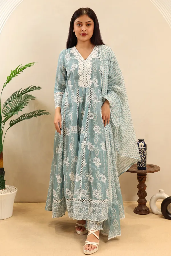 Blue_Cotton_Anarkali_Frock_For_Women
