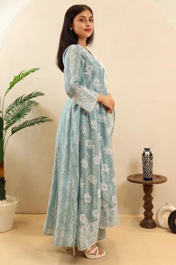 Blue_Cotton_Anarkali_Frock_For_Women