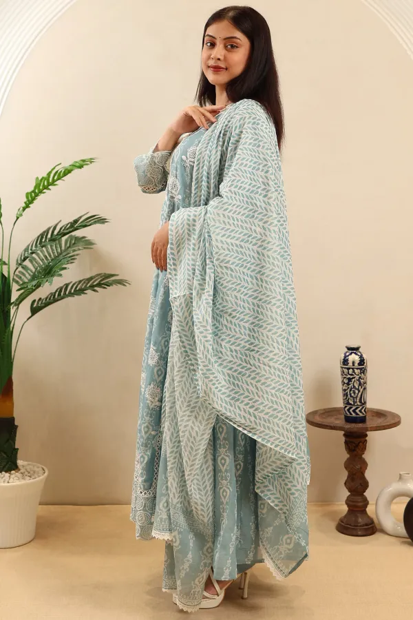 Blue_Cotton_Anarkali_Frock_For_Women