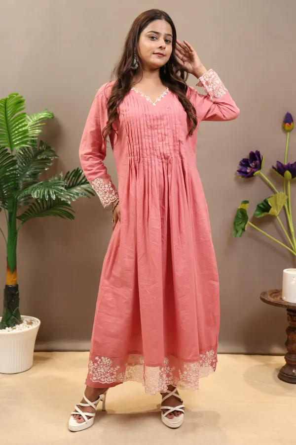 Light_Pink_Cotton_Short_Frock_For_Women