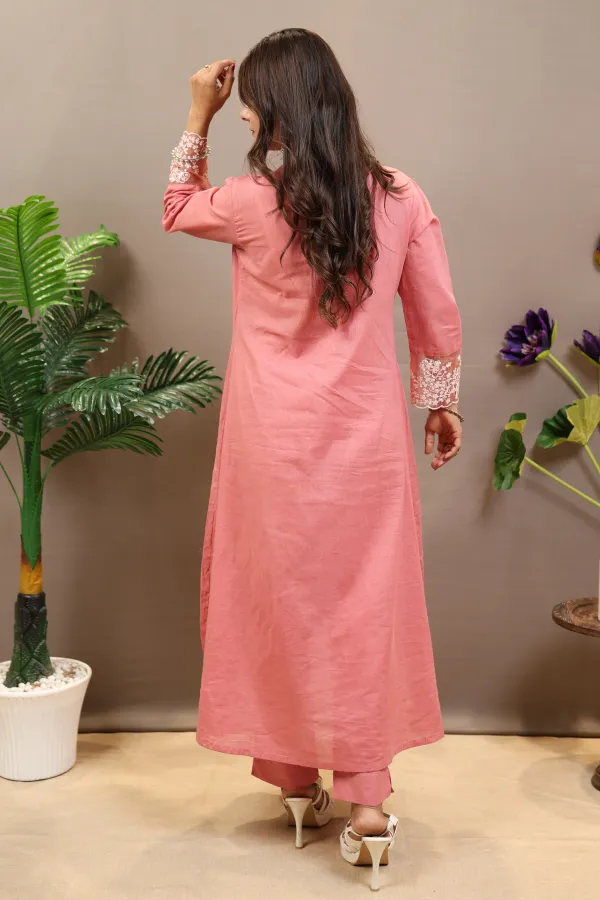 Light_Pink_Cotton_Short_Frock_For_Women