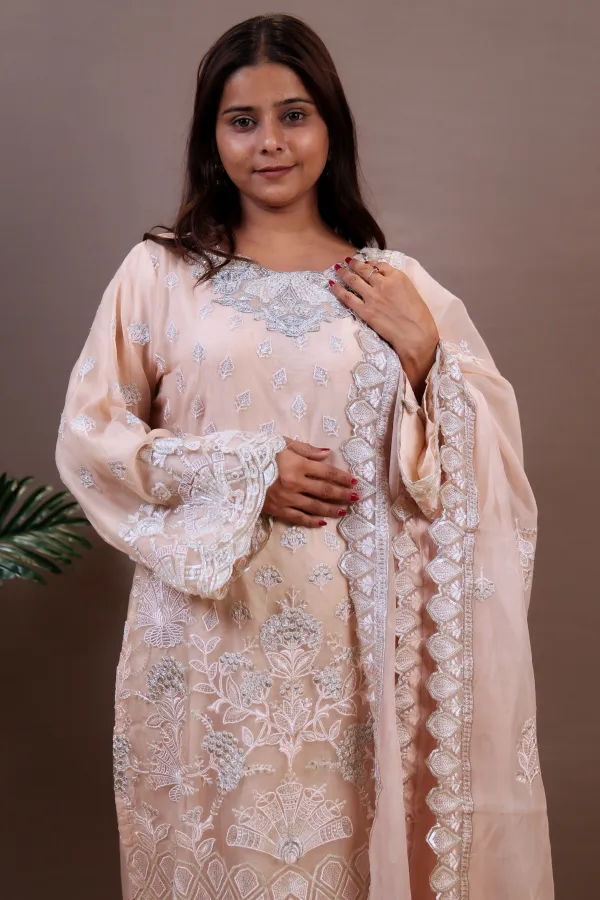 Light_Pink_Organza_Organza_Suit_For_Women