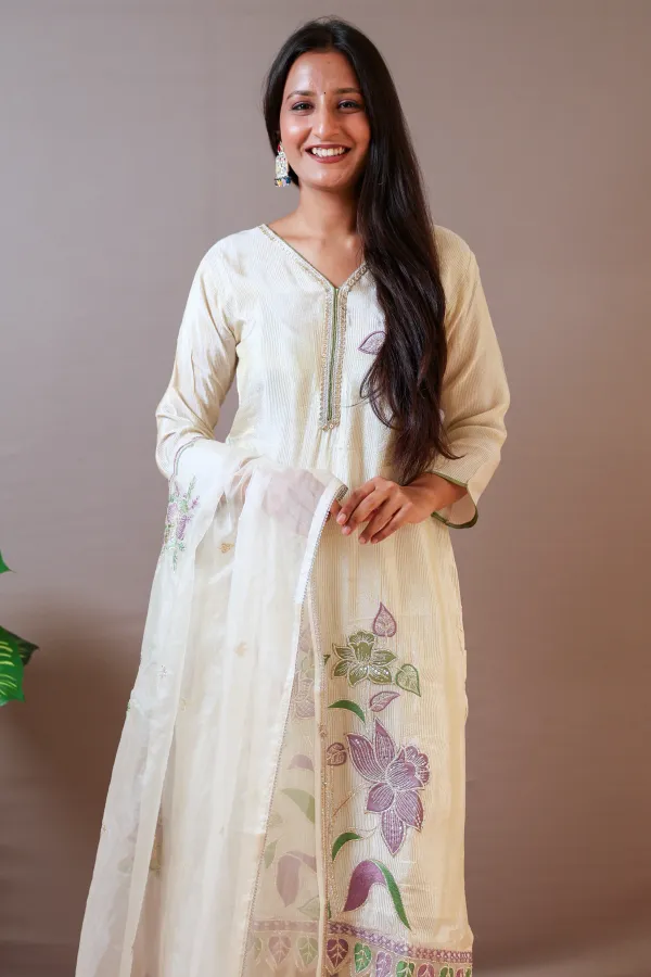 Beige_Cotton_A_Line_Suit_For_Women