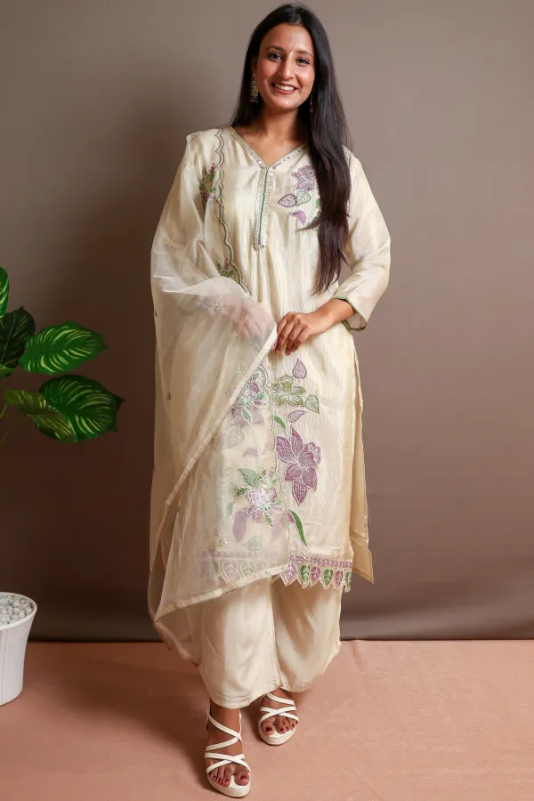 Beige_Cotton_A_Line_Suit_For_Women