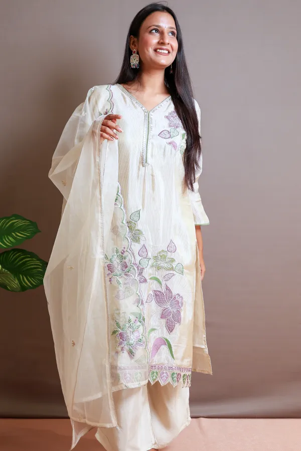 Beige_Cotton_A_Line_Suit_For_Women