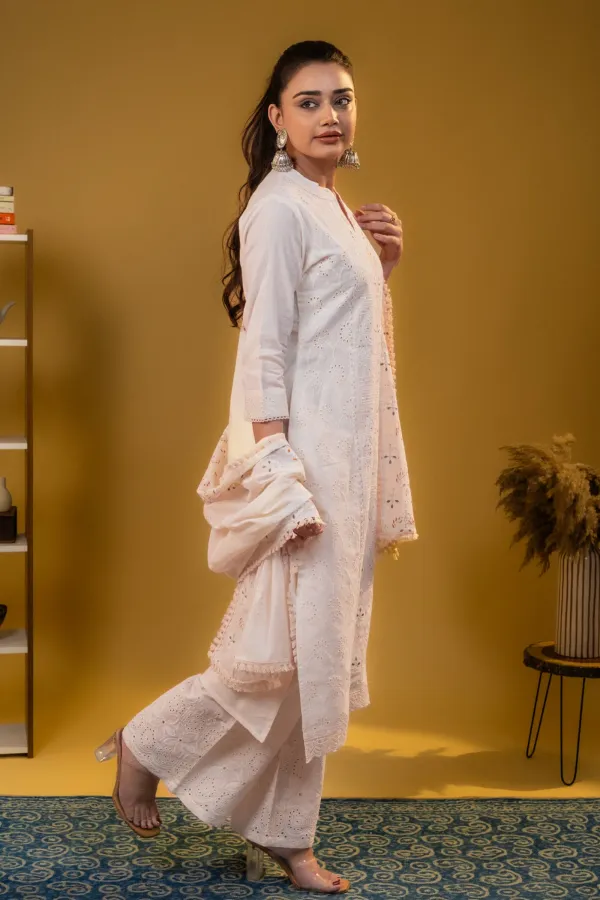 Cream_Plazzo_Khadi_Suit_Set_with_Chickankari_work
