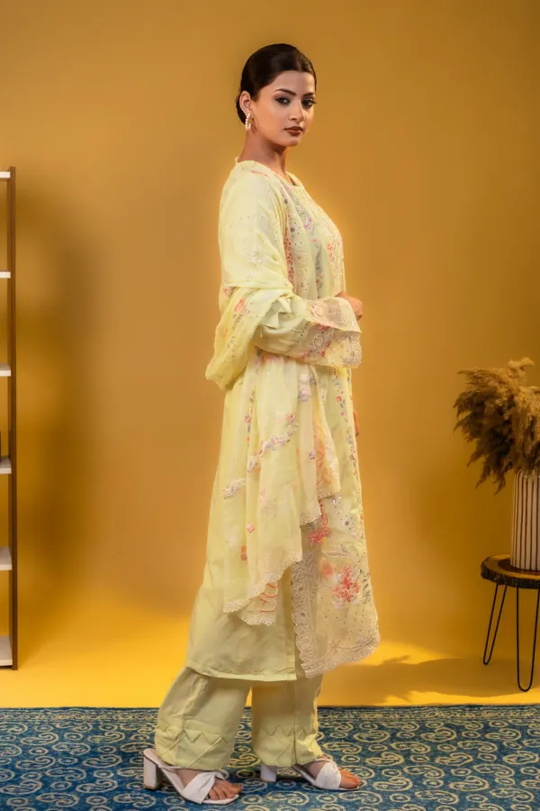 Light_Yellow_Plazzo_Suit_with_Cutwork/_Lace_and_Embroidered