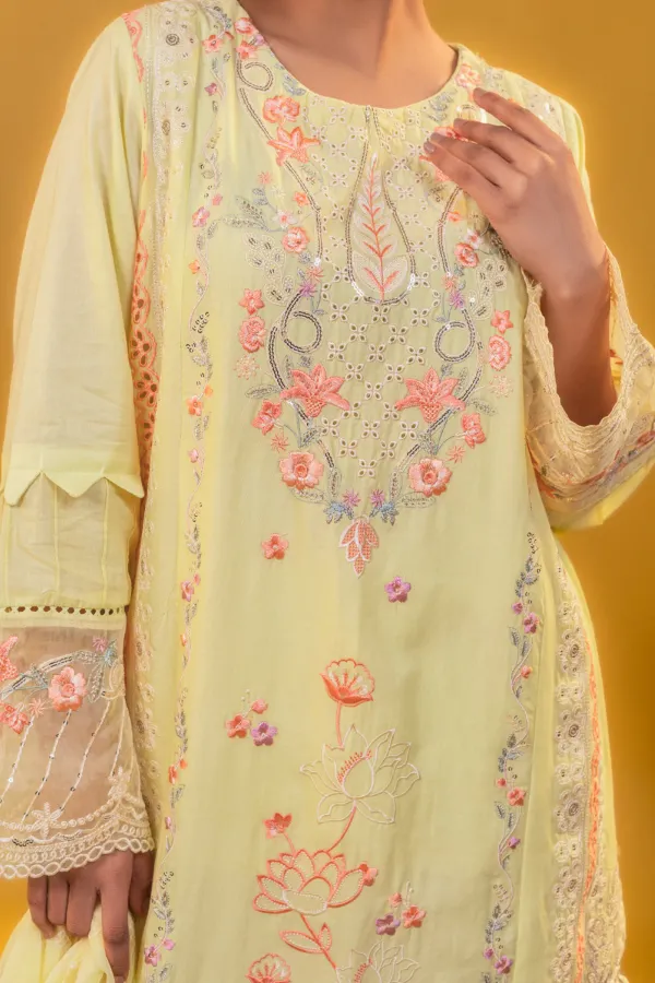 Light_Yellow_Plazzo_Suit_with_Cutwork/_Lace_and_Embroidered