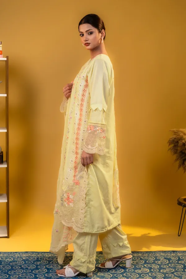 Light_Yellow_Plazzo_Suit_with_Cutwork/_Lace_and_Embroidered