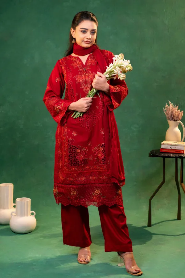 Maroon_Embroidered_Palazzo_Suit_with_Cutwork_Lace_Work